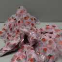 4 Pcs 29 X70 Inch Strawberry Shiny Glitter Tulle Table Cloth Pink Sheer Lace Tablecloth for Party Decorations Birthday Wedding Bridal Shower Party Home Kitchen Table Decor