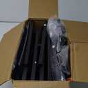 Furnulem Black Dresser with 5 Drawers, Vertical Storage Tower Fabric Dresser for Bedroom, Hallway, Entryway, Nursery, Closet Organizer, Nightstand Bedside Table Furniture, Sturdy Steel Frame, Wood Top