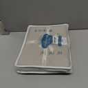 MooMee Bedding Duvet Cover Set 100% Washed Cotton Linen Like Textured Breathable Durable Soft Comfy (Heathered Tannish Linen Grey, Queen 90"x90")