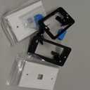 FGB 10Gbps Ethernet Wall Plate, 1 Port CAT6 Wall Plate and Jack, RJ45 Ethernet Wall Outlet with Single Gang Low Voltage Mounting Bracket, 2 Pack