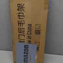 Over The Door Towel Rack, Over Door Towel Rack for Bathroom Door, Triple Towel Storage Holder with Hooks (Silver) (17.32"L)