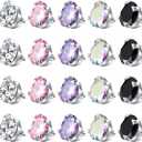 VCMART 14G 5mm 8mm Replacement Balls Externally Threaded Piercing Balls for Tongue Nipple Navel Belly Button Rings Industrial Barbell Piercing Surgical Steel Body Piercing Jewelry Parts