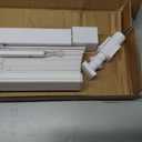 Cordless Vinyl Mini L Blinds 23" W x 48" H, 1" Slat White Horizontal Windows L Blind for Door, Shades, Camper, Light Filtering, Interiors, Arrive 1/2 Inch Narrower Indoor