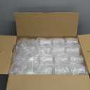 BESTSTAR 36 Pcs 12 oz Plastic Clear Ribbed Wine Glasses, Origami Ripple Disposable Champagne Glasses Elegant Whiskey Glasses Ideal for Weddings, Bars, Christmas, Halloween, Pool Party, Daily Use