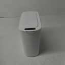 Cesun Automatic Motion Sensor Bathroom Trash Can with Lid, 2.6 Gallon Touchless Trash Bin, Smart Plastic Slim Garbage Can Small White Wastebasket for Toilet, Office, rv, Bedroom, Living Room