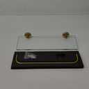 JQK Bathroom Glass Shelf Polished Chome, Shelf with 15 Inch Towel Bar Tempered Glass Shower Storage 16 by 5 inches, 304 Stainless Steel Silver Finish Wall Mount, TGS100-CH