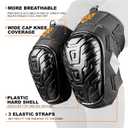 Construction Knee Pads for Men and Women for Cleaning Floors Roofing Gardening,Heavy Duty Support Knee pads with Gel and Thick Foam Cushion and Improved Adjustable Thigh and Shin Straps