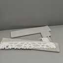 White Wall Shelves French Country Decor - Vintage Floating Shelf Antique Wood Wall Decor Farmhouse Rustic Hanging Shelves for Living Room Bedroom (24"+19")