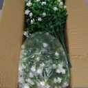 NETAP Outdoor Artificial Flowers UV Resistant, 20 Bundles Fake Realistic Floral Greenery Plants for Outside Porch, Window Boxes, Garden, Yard, Inside Home Table Decor, White
