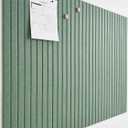 Large Cork Boards for Walls Black Felt Alternative - Slat Wall Paneling, Bulletin Board Tiles for Home Decor, Push Pin Corkboard Organizer for Office or Classroom-12-Pack Panel Kit (Palm)