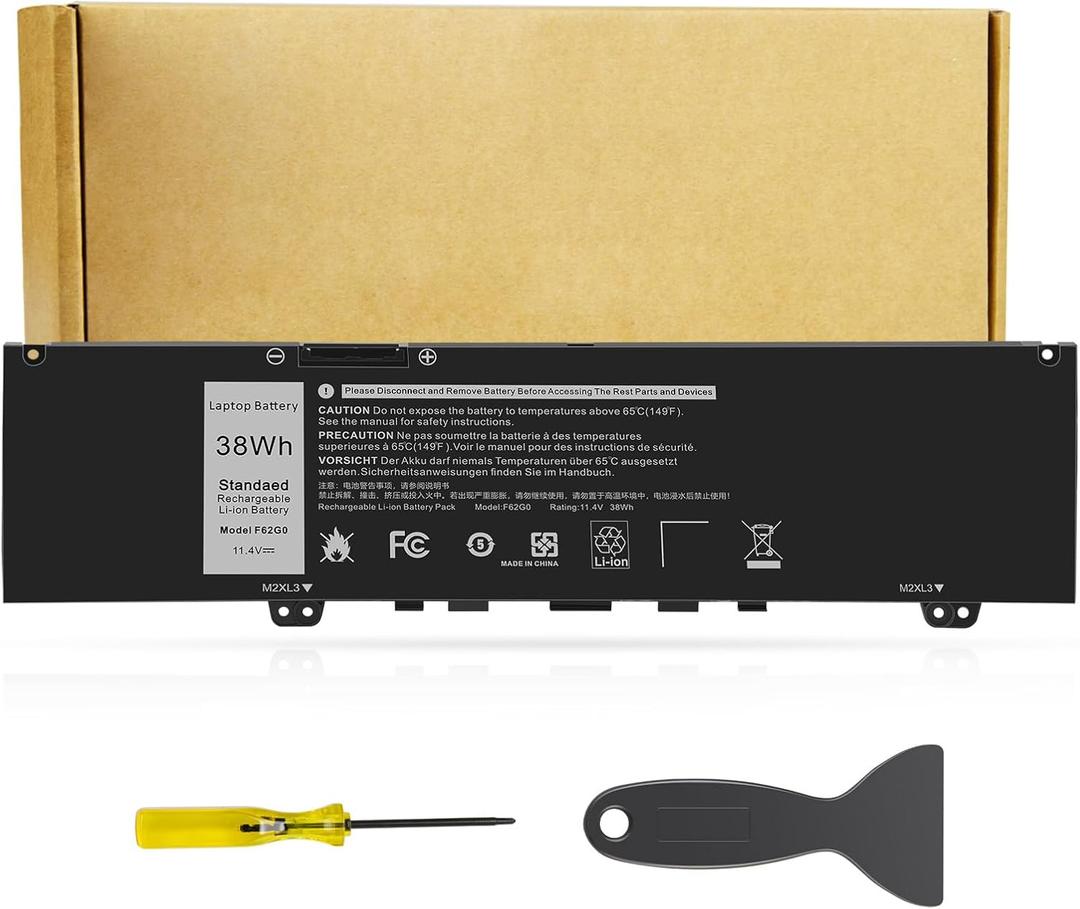 Futurebatt F62G0 Laptop Battery for Dell Inspiron 13 7000 7373 7386 2-in-1 7370 7380 5370 P83G P87G P91G P83G001 P83G002 P91G001 P87G001 Vostro 13 5370 Series F62GO 39DY5 039DY5 RPJC3 0RPJC3