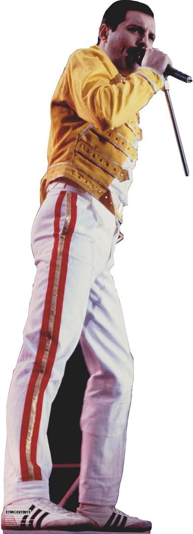 SC2294 Freddy Mercury Singing Cardboard Cutout Standee Standup