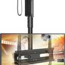 AX WABER Ceiling TV Mount with Power Outlet for 27-65 inch Flat Screen Displays, Max VESA 400x400mm, Hang Adjustable Ceiling TV Bracket Fits Most LCD LED TVs, Pole Ceiling Mount Holds up to 110lbs