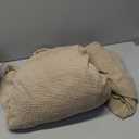 FUANGUI 2 Piece Chair Covers Stretch Arm Covers Chair Couch Covers, Armchair Slipcover with Separate Chair Cushion Cover, Floral Washable Chair Protector for Living Room (Armchair, Khaki) (Small)