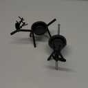 Set of 2 Reindeer Tealight Candle Holders, Christmas Decoration for Home, Metal Reindeer Candle Holder Stand for Dining Table (2pcs)