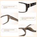 Madison Avenue 2 Pack Classic Blue Light Blocking Reading Glasses for Women, Vintage Anti Glare/Eyestrain Computer Readers Demi/Purple +2.5
