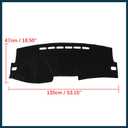 Car Dashboard Cover Nonslip Black Sun Pad for Toyota Corolla 2009-2013 Automotive Parts