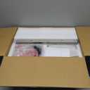 Emliviar 3-Light Brushed Gold Track Pendant Lighting with Hammered Glass Shades, Modern H-Type Ceiling Hanging Light for Kitchen Island, Dining Room, GE296TP-3 BG