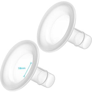 18mm Shields&Cushions Compatible with Medela Breast Pump- PersonalFit, Freestyle, Harmony, Maxi, Flex Lansinoh Pump-SignaturePro SmartPump Manual Replace Medela Parts Accessories Flanges