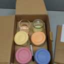 Elk and Friends 4oz Borosilicate Glass Baby Food Storage Jars with Silicone Lid | Strong Glass | Set of 12 | Microwave, Oven & Dishwasher Safe | Infant and Babies