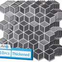 Art3d 10-Sheet Peel and Stick Backsplash Tiles, 12x12 Inch Self-Adhesive 3D Wall Tiles for Kitchen, Bathroom, Countertop - Thickened Waterproof Design (Graphite Gray)