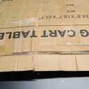 32x20IN Double-Shelves Grill Table, Outdoor Grill Cart for Blackstone Griddle, Movable Pizza Oven Table Cart for Outside Patio, Kitchen Cooking Food Prep Table for Party