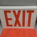 TANLUX New York Approved Emergency Exit Sign, Red Exit Sign with Steel Housing, Hardwired with Battery Backup, AC 120/277V, Single and Double Faces, UL Listed