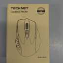 TECKNET Wireless Mouse, 2.4G Ergonomic Optical Mouse, Computer Mouse for Laptop, PC, Computer, Chromebook, Notebook, 6 Buttons, 24 Months Battery Life, 2600 DPI, 5 Adjustment Levels - Pink