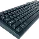 SolidTek Bilingual Farsi English Black USB Wired Computer Keyboard