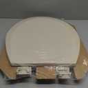 Bemis 500EC Durable Wood Toilet Seat with Easy Clean Hinges, Made in USA, Round, Almond