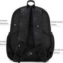 Octsky Toddler Backpack for Little Boys Kids Mini Backpack for Travel School, Black