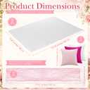 Leinuosen 18 Pcs Boho Picnic Set with Folding Low Table, Pink