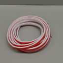 White Rubber Weather Stripping Door Seal Strip, D Shape Door Rubber Weather Seal Strip, SelfAdhesive Weatherstripping Soundproofing Doors Sealing Strip for Windows (23 feet, White)