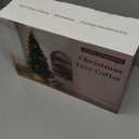 28in Christmas Tree Collar - Woven Hyacinth Tree Collars for Artificial Trees - Rattan Rustic Farmhouse Basket for Tree Base Cover with Cord Cut-Out for 6ft 7.5ft Tree (Brown)