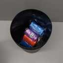 YGJT Small Trash Can, 3 Pack 1.8 Gallons Bathroom Trash Can, Slim Waste Basket, Round Garbage Can, Plastic Trash Bin for Kitchen, Dorm, Bedroom, Office, Living Room, Study, Compact Spaces(Black)