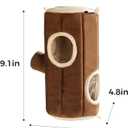 Mini&moe Hamster Hideout - Warm Hamster House Cozy Sleeping Chew Proof Small Animal Hut Cage Accessories for Dwarf Gerbil, Rat, Hedgehog, Sugar Glider