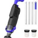 (2026 Upgrade) Little Shark Cordless Pool Vacuum, 60W Motor, 18 GPM Strong Suction, 5000mAh Battery, 60-Min Runtime, Compact Lightweight Handheld Pool Cleaner for Above Ground Pools & Hot Tubs