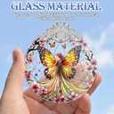 2 x Butterfly Fairy Christmas Ornament - Stained Glass, Tree Decor, Gift Exchange Idea