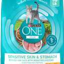 Purina ONE Sensitive Stomach, Sensitive Skin, Natural Dry Cat Food, +Plus Sensitive Skin and Stomach Formula - 16 lb. Bag