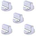YQABLE Oven Range Burner Knob W11366438 Compatible with Whirlpool WCG55US0HS00 WCG55US0HS05 WCG55US6HS00 WCG55US6HS05 WCG77USOHS00 WCG77US0HS05 WCG97US0HS00 WCG97US0HS05 WCG97US6HS00 (5 PCS)