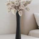 Black Vase 16" Tall Table Ceramic Vases,Skinny Long Vase for Pampas Grass,Modern Minimalist Style Flower Vases for Home Decor Office Decoration,Centerpieces