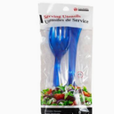 Jacent 6 Piece Blue Plastic Serving Utensils,  1 Pack