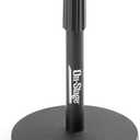 On-Stage DS7200B Adjustable Desktop Mic Stand (for Recording, Streaming, Podcasting, Bass, Drums&Amps, Adjustable Height, Round Weighted Base, 5/8-27 Threading, Metal, Black)