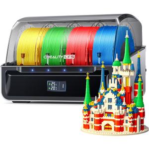 Official Creality CFS, Multicolor 3D Printer Filament System, Anti-Moisture Filament Storage, Supports 16 Color Printing for K2 Series/ K1 Series CFS Upgrade Kit/ K1 MAX/ K1 SE/ K1C/ Hi