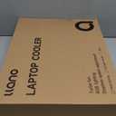 llano V12 RGB Laptop Cooling Pad, Gaming Laptop Cooler, Laptop Cooling Fan Stand with 5.5 Inch Powerful Turbofan, for 15.6-19in Laptop, Adjustable Speed, Touch Control, LCD Screen, Black (RGB)