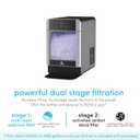 Avalon Nugget Ice Maker Chewable Ice 38 lbs Per Day, One Click Operation, Large Ice Storage, Connects to Water Line, Includes Set of Filters