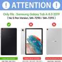 ProCase [2 Pack] Galaxy Tab A 8.0 2019 Screen Protector T290 T295, Tempered Glass Screen Film Guard for 8.0 inch Galaxy Tab A 2019 Without S Pen Model SM-T290 (Wi-Fi) SM-T295 (LTE)