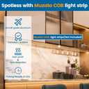 Muzata 5 Pack 3.3FT Silver Recessed LED Channel Milky White Cover U127 WW, 104.14 cm