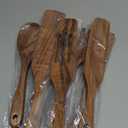 Spurtles Kitchen Tools Wooden, 7Pcs Wooden Spoons for Cooking, Natural Premium Spatula Set, Heat Resistant Cooking Utensil for Nonstick Cookware, Spurtle for Sourdough Starter