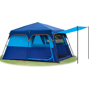 KTT Instant Tent 6-8 Person(C),Large Family Cabin Tents,Automatic Tent Build Quickly in 60S,2 Rooms,2 Top Windows,3 Doors and 3 Windows with Mesh,Waterproof,Big Tents for Outdoor,Picnic,Camping